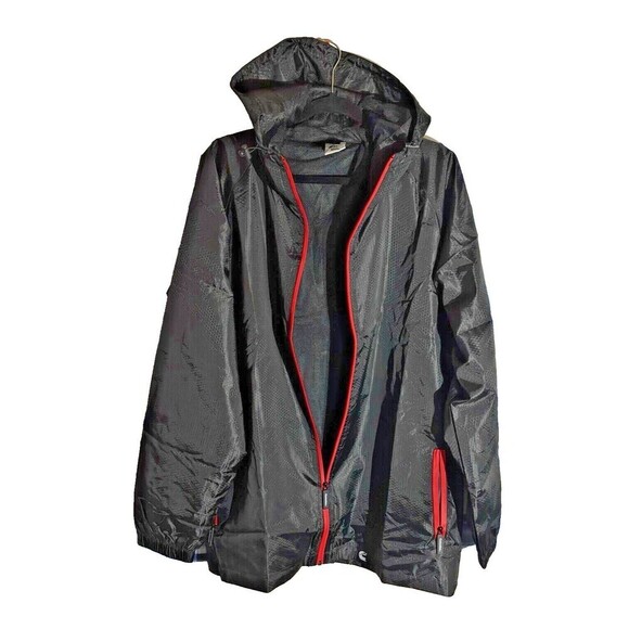 Cummins Black Rain Jacket Lightweight Men's Size 2XL - Picture 5 of 13